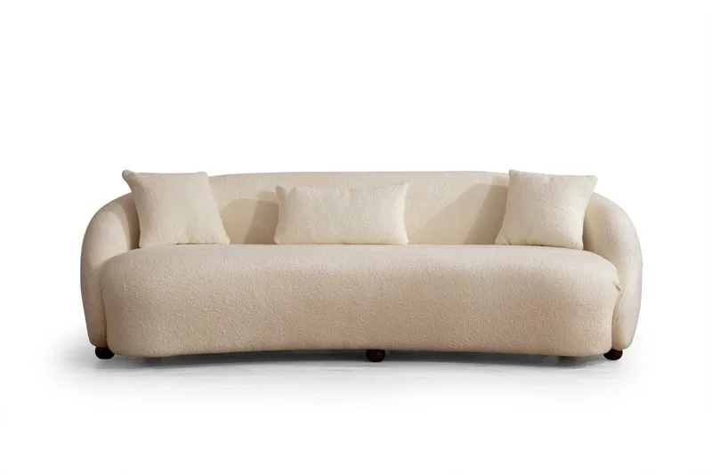 Scone Sofa 3-personers, Beige|Bouclé