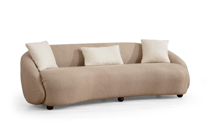 Scone Sofa 3-personers - Brun|Bouclé - Møbler - Sofaer - 3 personers sofa
