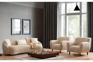 Scone Sofa 3-personers - Brun|Bouclé - Møbler - Sofaer - 3 personers sofa