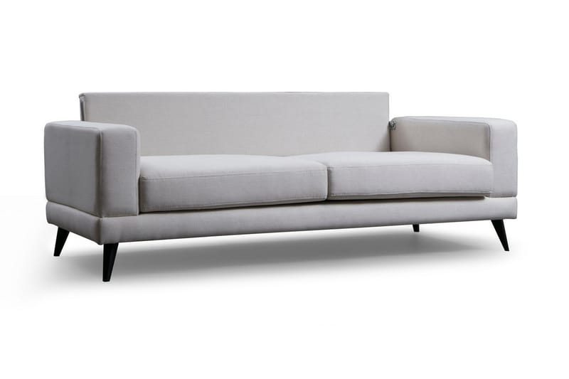 Selder 3-personers Sofa - Beige/Sort - 3 personers sofa