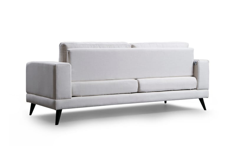 Selder 3-personers Sofa - Beige/Sort - 3 personers sofa