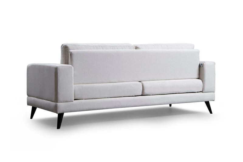 Selder 3-personers Sofa - Beige/Sort - Møbler - Sofaer - 3 personers sofa