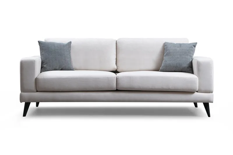 Selder 3-personers Sofa, Beige/Sort