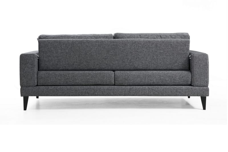 Selder Udtrækkelig Dyb Sovesofa i Stof - Grå - Møbler - Sofaer - Sovesofaer - 3 personers sovesofa
