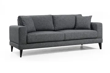 Selder Udtrækkelig Dyb Sovesofa i Stof - Grå - Møbler - Sofaer - Sovesofaer - 3 personers sovesofa