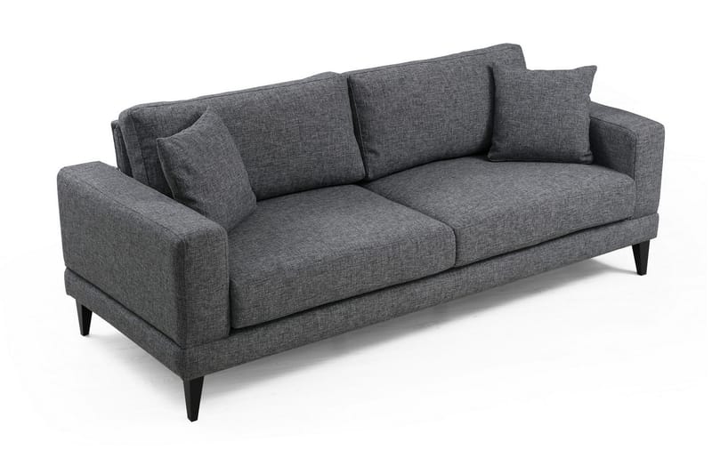 Selder Udtrækkelig Dyb Sovesofa i Stof - Grå - Møbler - Sofaer - Sovesofaer - 3 personers sovesofa