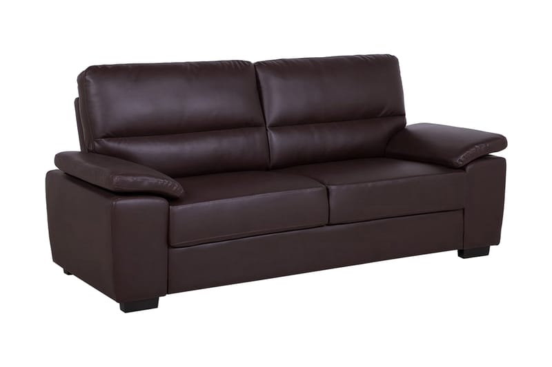 Sofa Sofa 3 sæder - Brun - 3 personers sofa