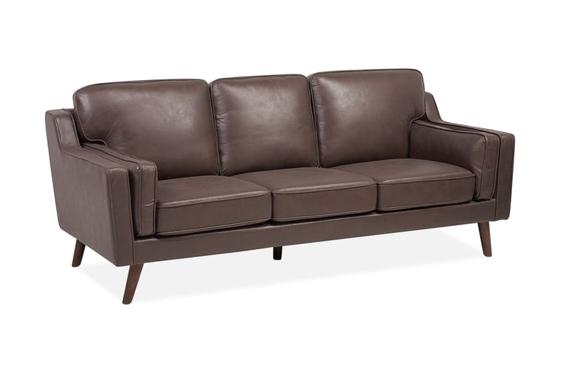 Sofa Sofa 3-pers - Brun - 3 personers sofa