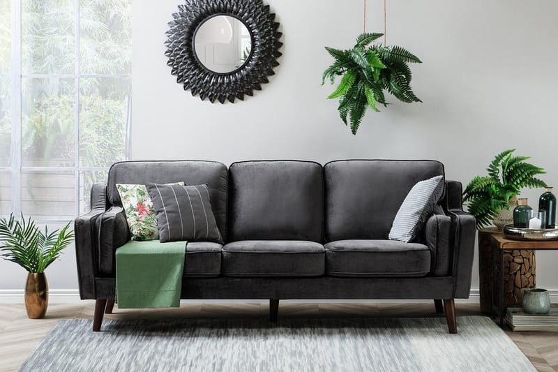 Sofa Sofa 3-pers - Grå - Møbler - Sofaer - 3 personers sofa