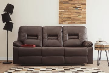 Sofasofa 3 sæder - Brun - Møbler - Sofaer - 3 personers sofa