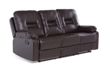 Sofasofa 3 sæder - Brun - Møbler - Sofaer - 3 personers sofa
