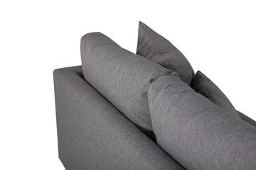 Sofia 3-personers Lav Sofa med Løse Puder i Stof - Grå - Møbler - Sofaer - 3 personers sofa