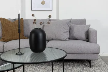 Sofia 3-personers Lav Sofa med Løse Puder i Stof - Grå - Møbler - Sofaer - 3 personers sofa