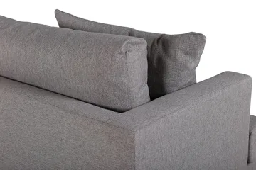 Sofia 3-personers Lav Sofa med Løse Puder i Stof - Grå - Møbler - Sofaer - 3 personers sofa