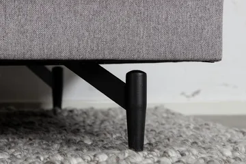 Sofia 3-personers Lav Sofa med Løse Puder i Stof - Grå - Møbler - Sofaer - 3 personers sofa