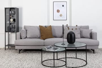 Sofia 3-personers Lav Sofa med Løse Puder i Stof - Grå - Møbler - Sofaer - 3 personers sofa
