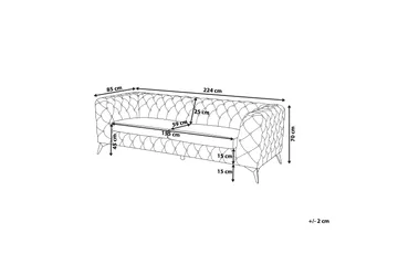 Sotra Sofa 2-4 pers. - Grå - Møbler - Sofaer - 3 personers sofa
