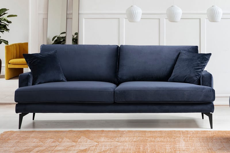Sowka 3-Pers. Sofa - Blå - Møbler - Sofaer - 3 personers sofa