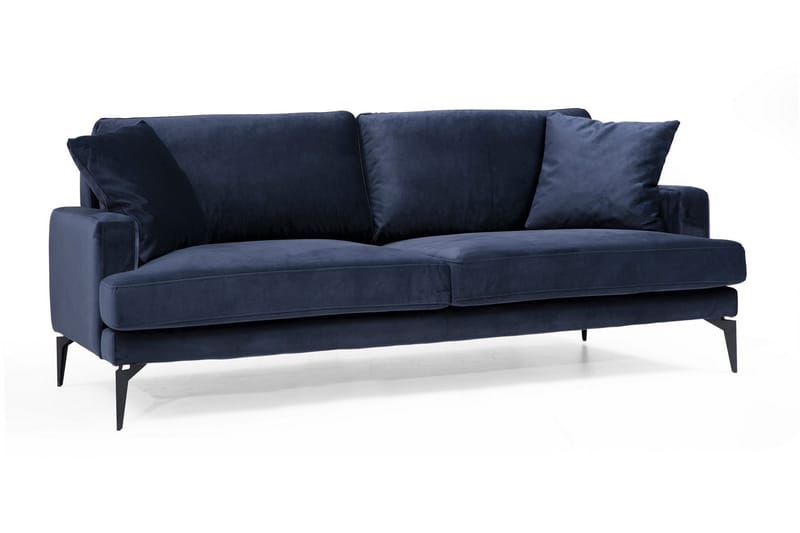 Sowka 3-Pers. Sofa - Blå - Møbler - Sofaer - 3 personers sofa