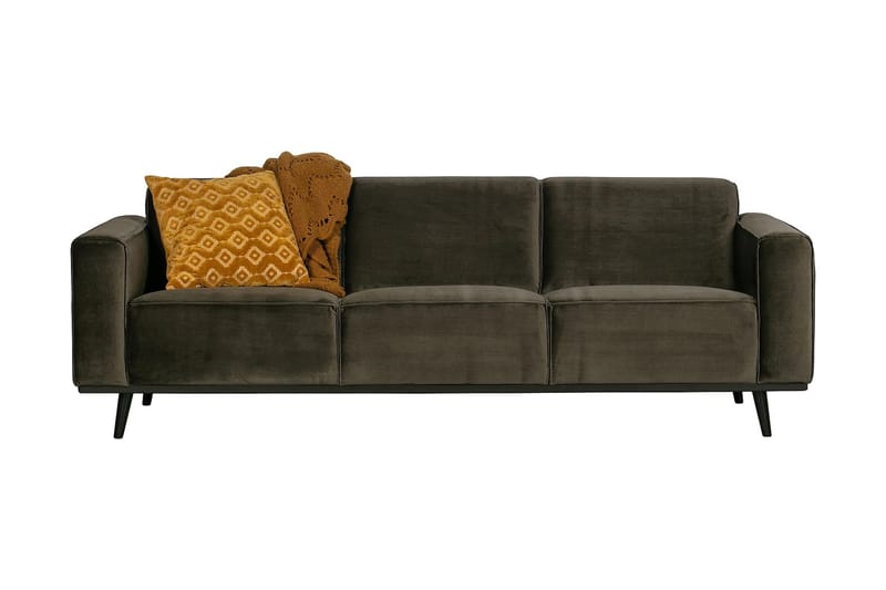 Statement 3-pers. Sofa - Velour/Grøn - 3 personers sofa