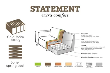 Statement 3-pers. Sofa - Brun - Møbler - Sofaer - 3 personers sofa
