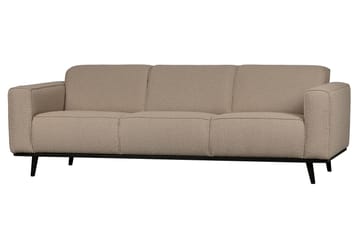 Statement 3-personers Sofa i Bouclé - Beige - Møbler - Sofaer - 3 personers sofa