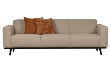 Statement 3-personers Sofa i Bouclé - Beige - Møbler - Sofaer - 3 personers sofa