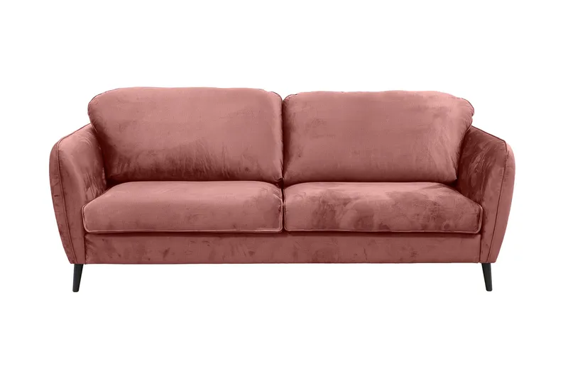 Sundheim 3-pers. Sofa, Pink, træben