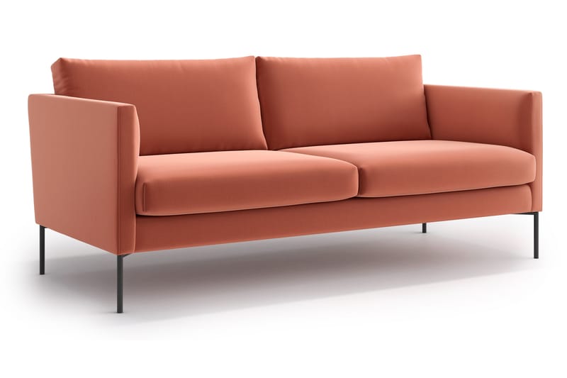 Sveah 3-seter sofa - Lyserød - 3 personers sofa