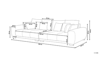 Torpo sofa 3 sæder - Grå - Møbler - Sofaer - 3 personers sofa
