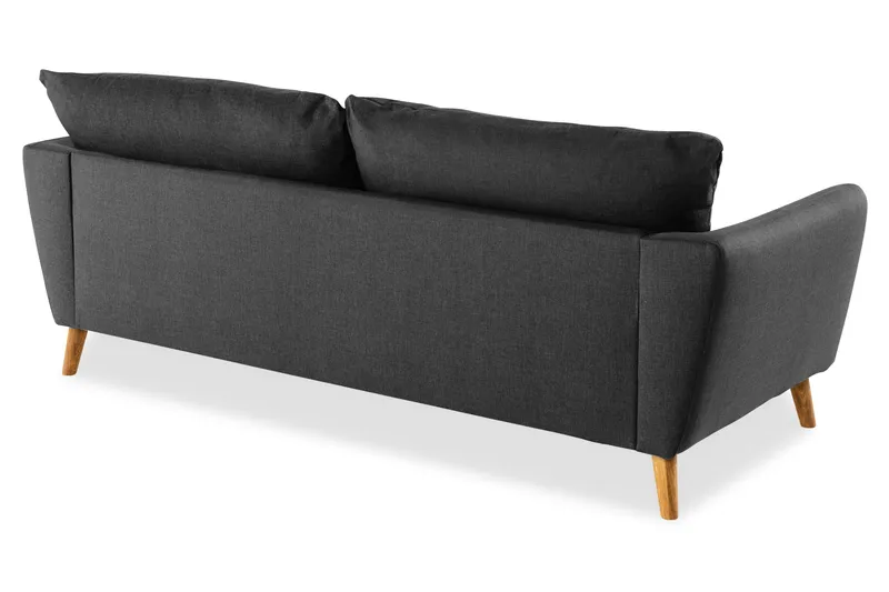 Trend 3-personers Stofsofa - Sort - Møbler - Sofaer - 3 personers sofa