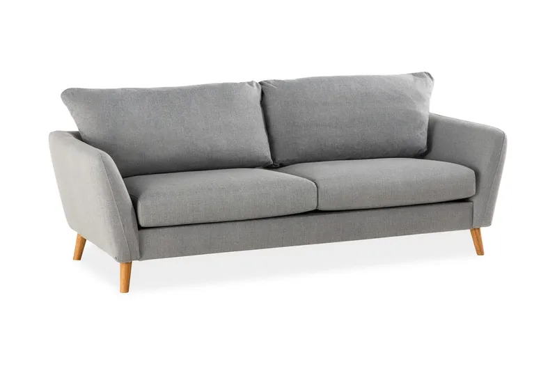 Trend 3-personers Stofsofa - Lysegrå - Møbler - Sofaer - 3 personers sofa
