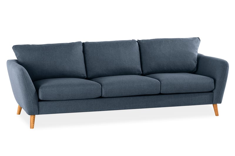 Trend 3-personers Stofsofa - Blå - Møbler - Sofaer - 3 personers sofa
