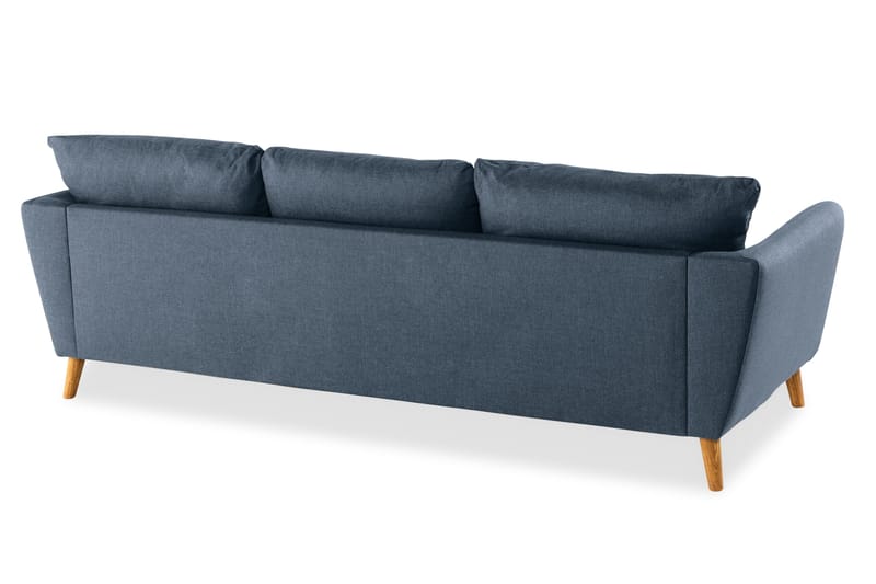 Trend 3-personers Stofsofa - Blå - Møbler - Sofaer - 3 personers sofa