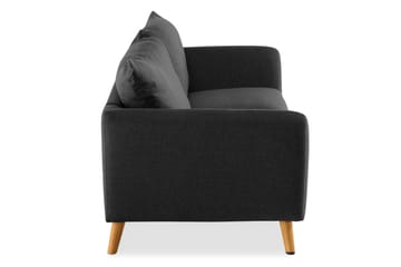 Trend 3-personers Stofsofa - Sort - Møbler - Sofaer - 3 personers sofa