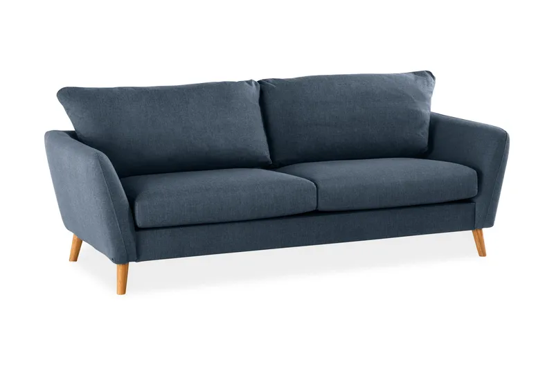Trend 3-personers Stofsofa - Blå - Møbler - Sofaer - 3 personers sofa