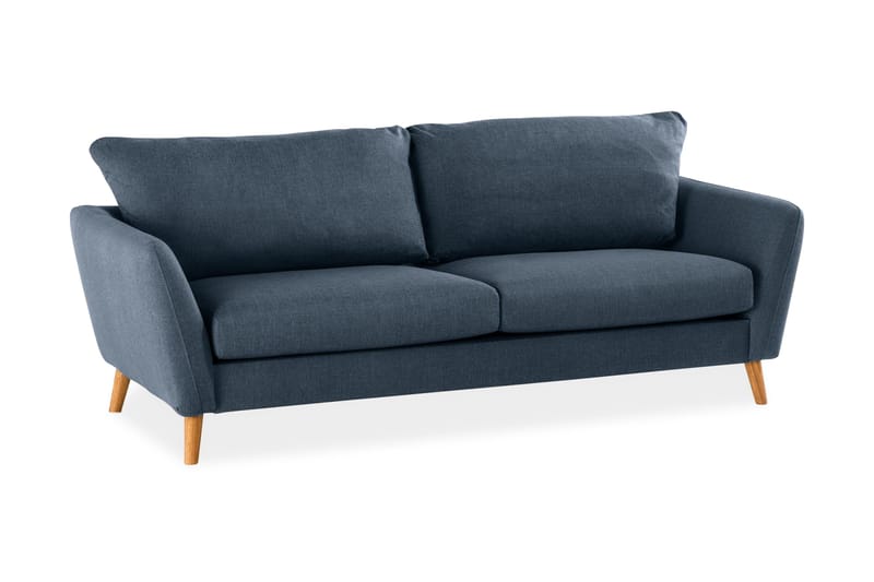 Trend 3-personers Stofsofa - Blå - Møbler - Sofaer - 3 personers sofa
