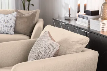 Trend 3-personers Stofsofa - Beige - Møbler - Sofaer - 3 personers sofa