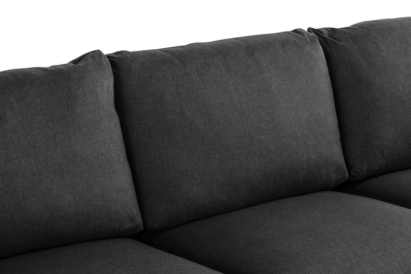 Trend 3-personers Stofsofa - Sort - Møbler - Sofaer - 3 personers sofa