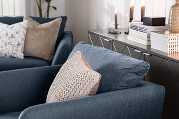 Trend 3-personers Stofsofa - Blå - Møbler - Sofaer - 3 personers sofa