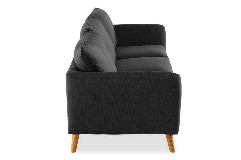 Trend 3-personers Stofsofa - Sort - Møbler - Sofaer - 3 personers sofa