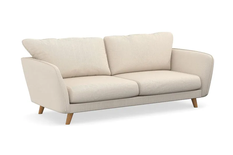 Trend Lyx 3-personers Manchestersofa - Beige - Møbler - Sofaer - 3 personers sofa