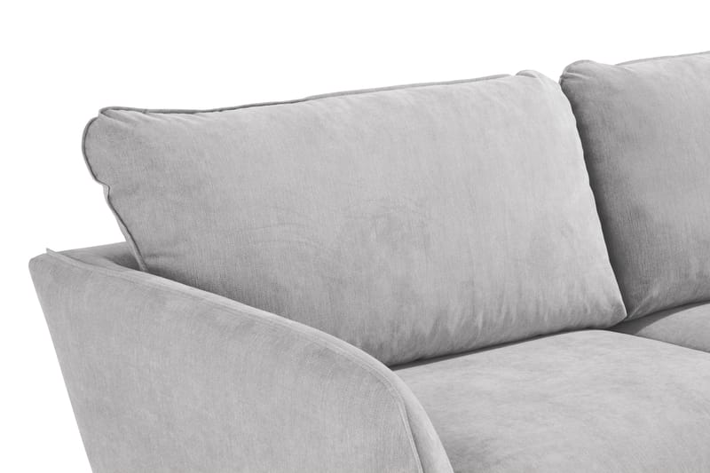 Trend Lyx 3-Pers. Sofa - Lysegrå/Eg - 3 personers sofa