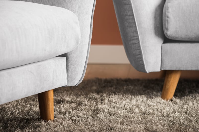 Trend Lyx 3-personers Stofsofa - Lysegrå - Møbler - Sofaer - 3 personers sofa