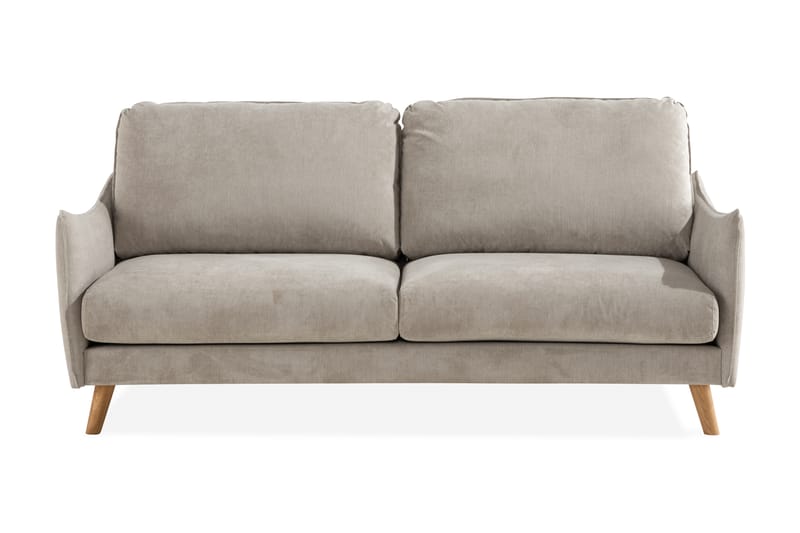 Trend Lyx 3-Pers. Sofa - Beige/Eg - 3 personers sofa