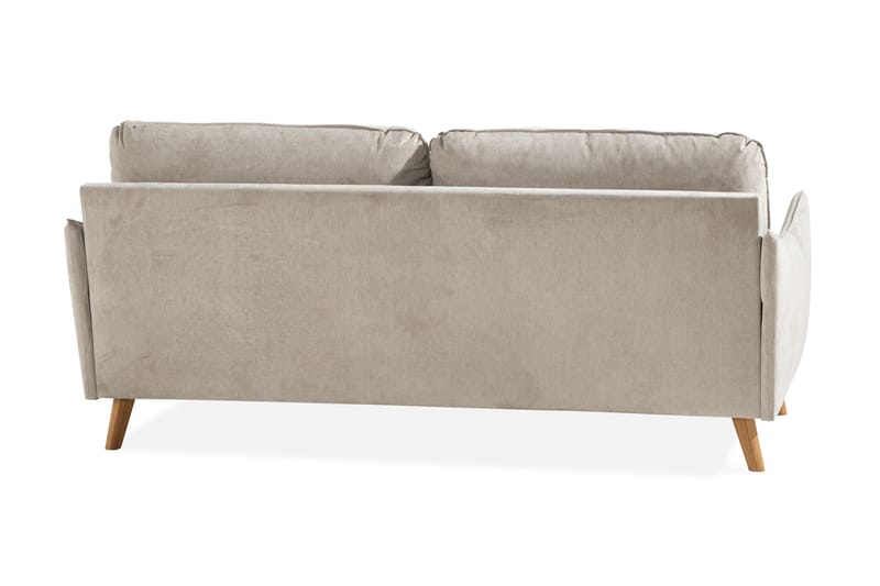 Trend Lyx 3-Pers. Sofa - Beige/Eg - 3 personers sofa