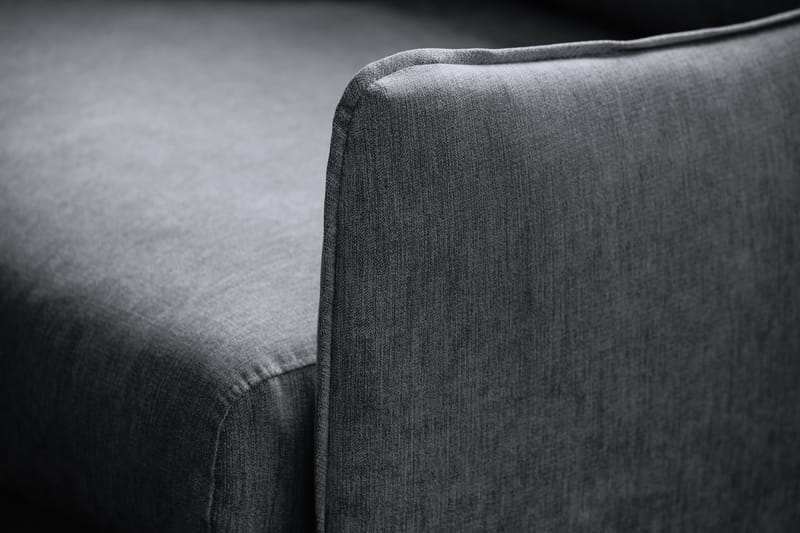 Trend Lyx 3-Pers. Sofa - Mørkegrå/Eg - 3 personers sofa