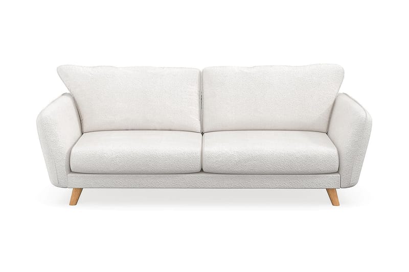 Trend Lyx 3-personers Sofa i Bouclé - Hvid - Møbler - Sofaer - 3 personers sofa