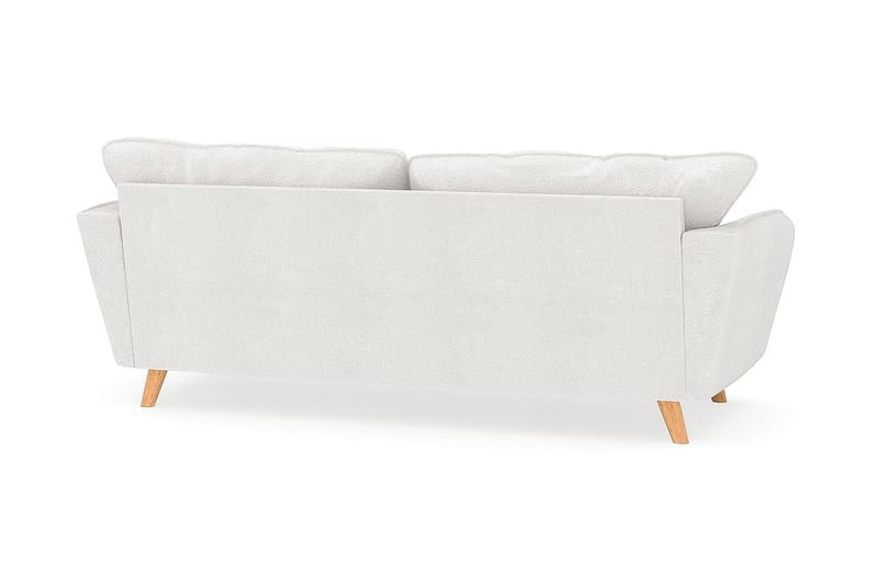 Trend Lyx 3-personers Sofa i Bouclé - Hvid - Møbler - Sofaer - 3 personers sofa