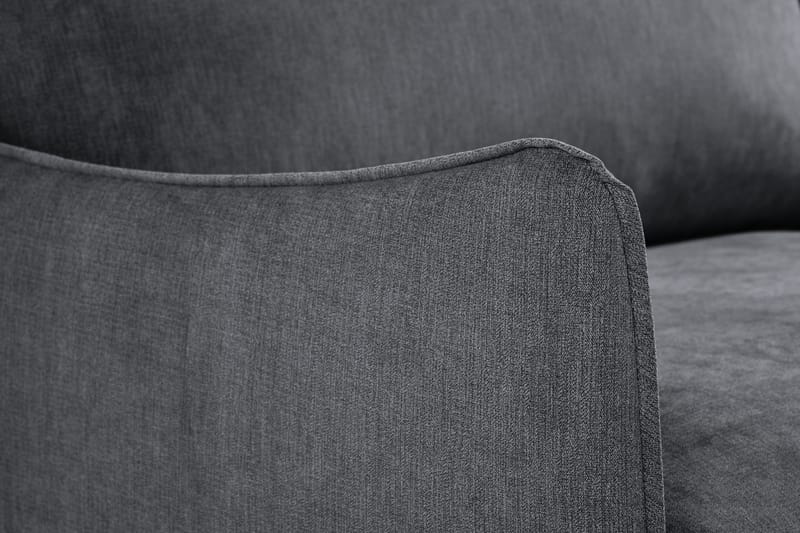 Trend Lyx 3-Pers. Sofa - Mørkegrå/Eg - Møbler - Sofaer - 3 personers sofa